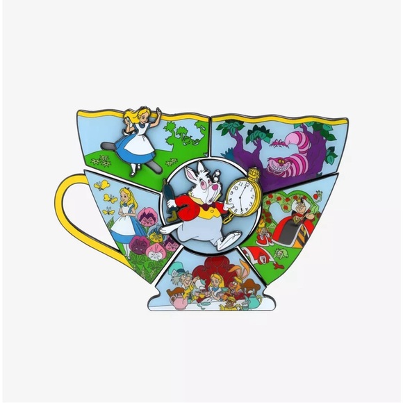 Loungefly Alice in Wonderland Teacup Blind Box Enamel Pin handle with Alice - Picture 2 of 2